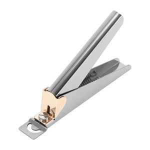 Portable U-shaped Flat Nail Clippers Toenail Clippers 4.72"x2.26" Silver Tone